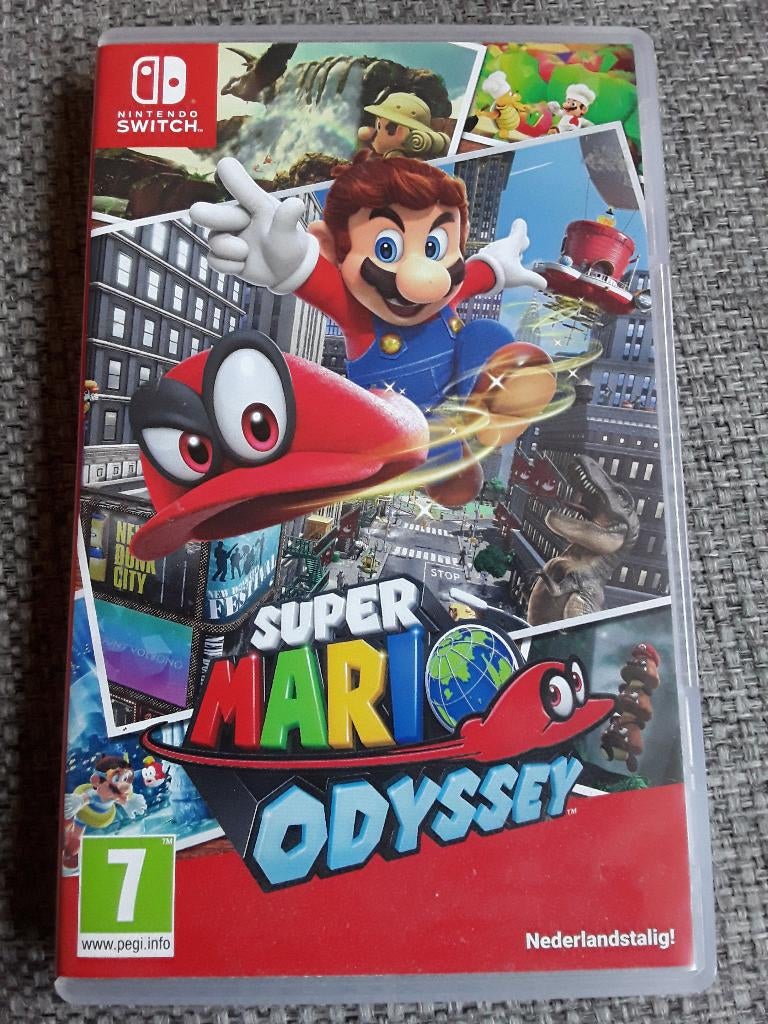Nintendo Switch Game Super Mario Odyssey, Spelcomputers en Games, Avontuur en Actie, 2 spelers, Ophalen of Verzenden, Zo goed als nieuw