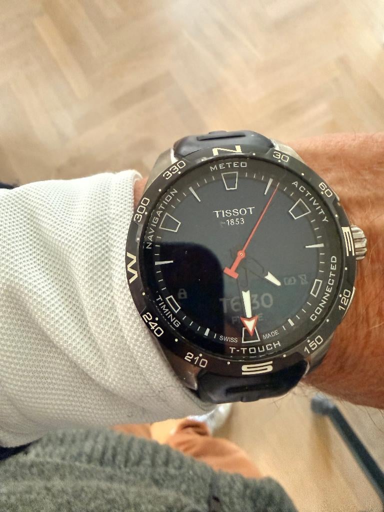 Tissot T-Touch connect solar horloge, Overige materialen, Polshorloge, Kunststof, Zo goed als nieuw