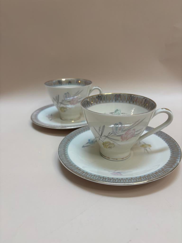 Mitterteich Bavaria porseleinen kop en schotels, Ophalen of Verzenden