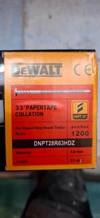 DeWalt DNPT28R63HDZ 63mm Ringnagels 1200 stuks, Ophalen of Verzenden, Nieuw, 50 tot 100 mm, Spijkers
