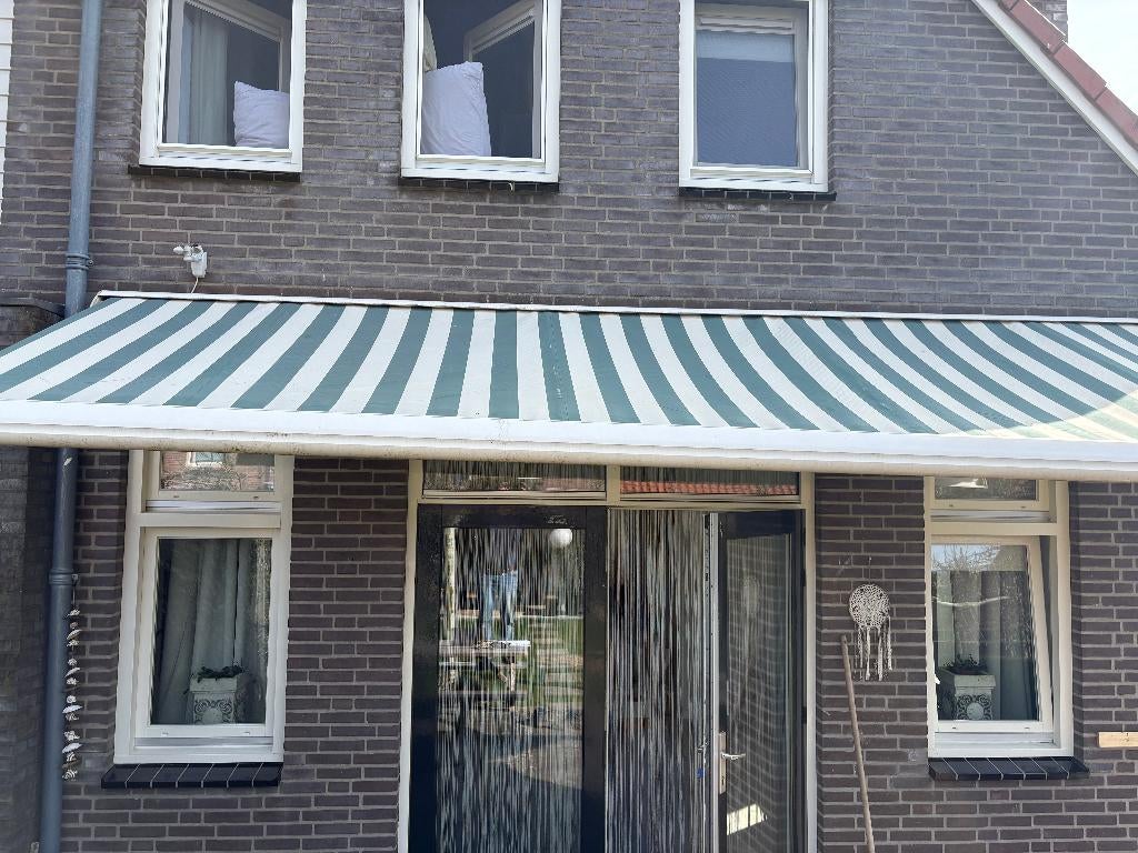 Zonnescherm 500x400 cm (bxd) (Prijs verlaagd), Tuin en Terras, Zonneschermen, Gebruikt, Knikarmscherm, 300 cm of meer, 450 cm of meer