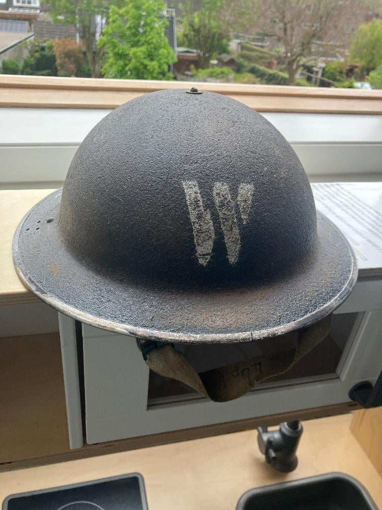 engelse warden helm, Verzamelen, Ophalen of Verzenden, Engeland, Helm of Baret