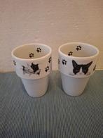 Felix - 2 porseleinen bekers met de zwart witte kater, Ophalen of Verzenden