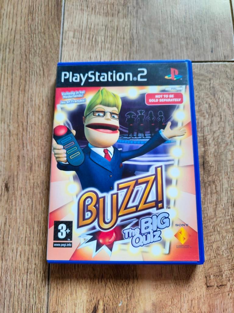 PS2 spel - Buzz! the Big Quiz, Puzzel en Educatief, Ophalen of Verzenden, Zo goed als nieuw, 3 spelers of meer