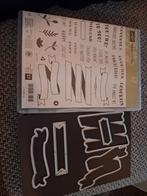 Clearstempel set met snijmallen, Ophalen of Verzenden, Gebruikt, Clearstamp