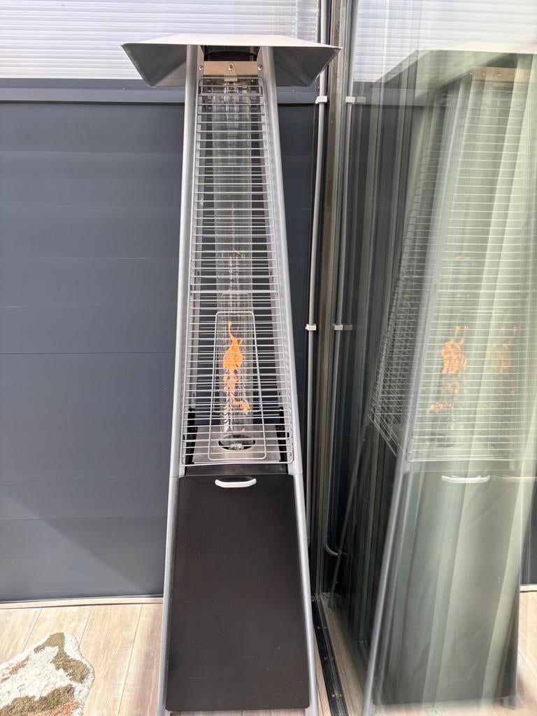 Terrasheater flameheater inc. Gasfles, Tuin en Terras, Terrasverwarmers, Ophalen of Verzenden, Zo goed als nieuw