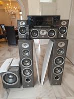 JBL e80 kompleet speakers set+ Denon avr x1000, Ophalen, 120 watt of meer, JBL
