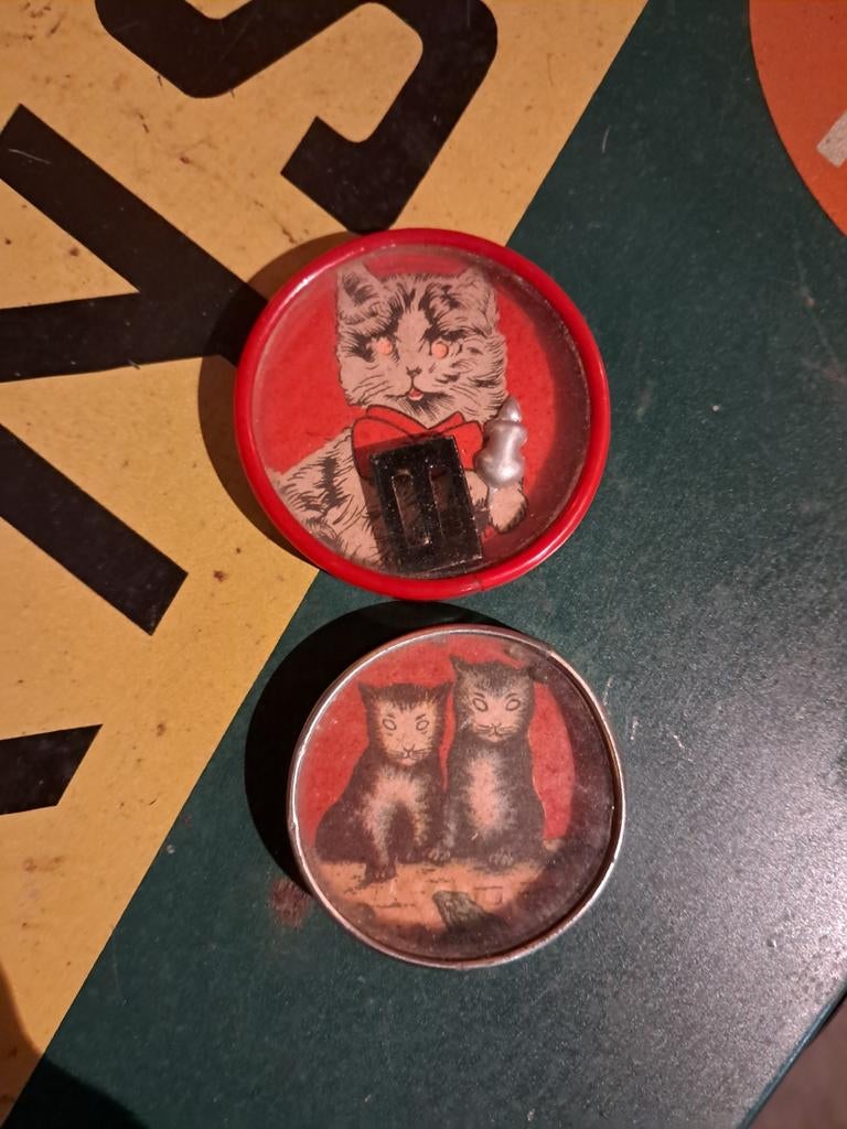 Oude geduldspelletjes met spiegeltje, Ophalen of Verzenden