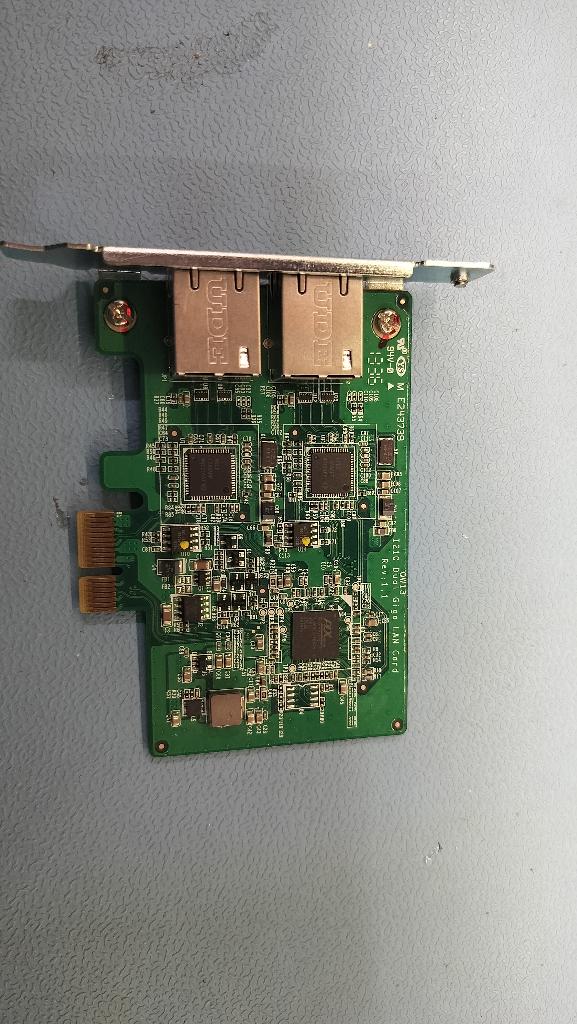PCIe Dual LAN kaart - QNAP slotplaat, Ophalen of Verzenden, Zo goed als nieuw, Intern