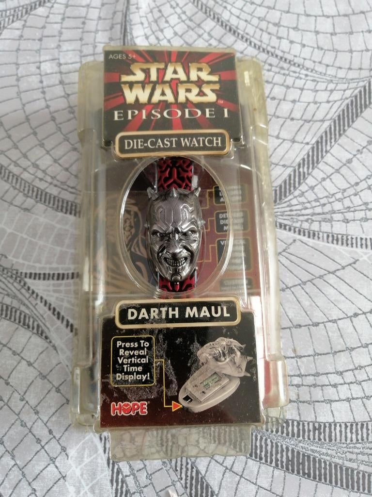Star Wars Episode I Darth Maul Die-Cast Horloge - Nieuw in v, Ophalen of Verzenden, Nieuw