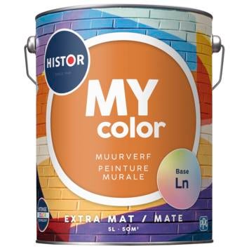 Histor My Color Muurverf RAL 1013 - 5 liter Nieuw, Doe-het-zelf en Verbouw, Verf, Beits en Lak, 5 tot 10 liter, Nieuw, Ophalen of Verzenden