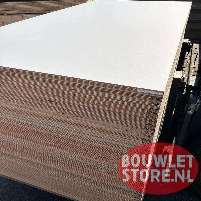 Multiplex 18 mm | Hardhout Indonesisch IHP | Paint (wit) WBP, Niet ingevuld, Multiplex, Minder dan 20 mm, Niet ingevuld