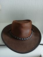 Mooie Australia's lederen hoed., Kleding | Dames, Hoeden en Petten, Ophalen, Gedragen, 58 cm (L, 7¼ inch) of meer