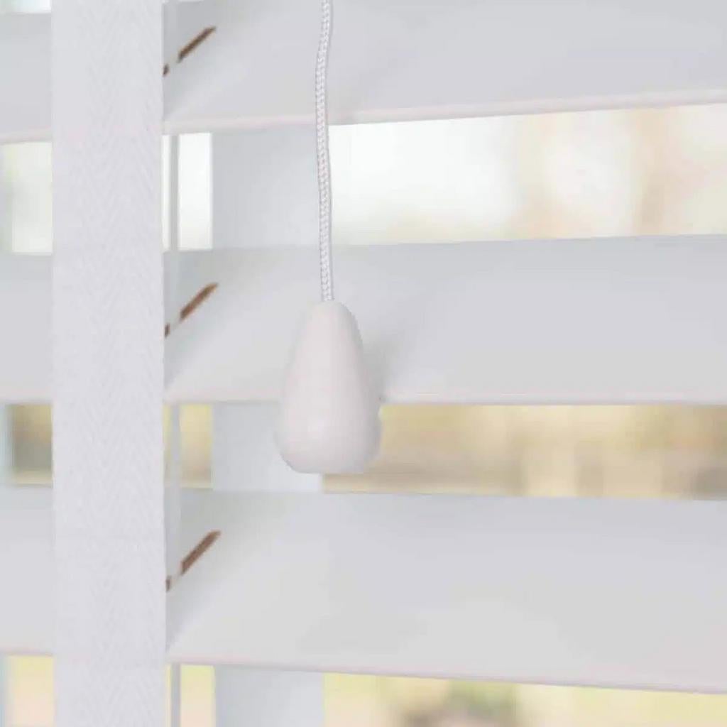 Witte houten jaloezie 120x175 cm op maat gemaakt, Ophalen, 100 tot 150 cm, Wit, Nieuw