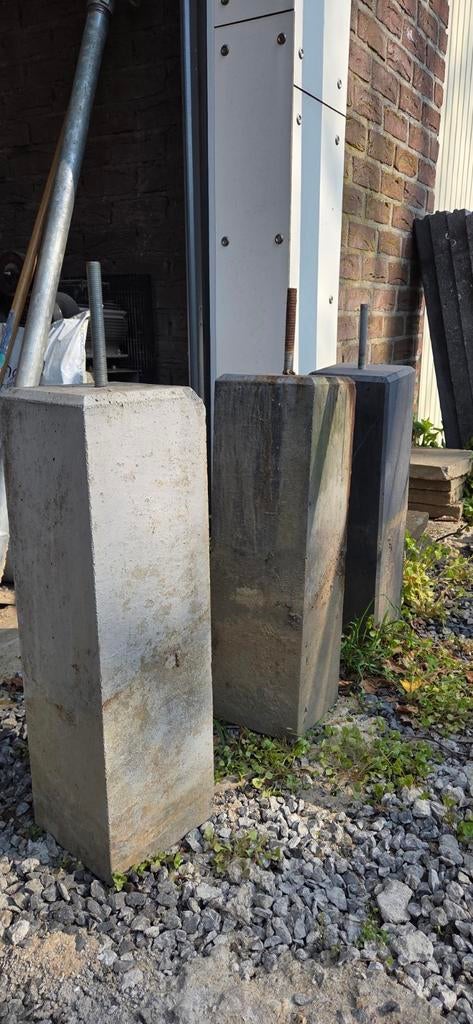 Betonpoeren 17x17x58cm, Doe-het-zelf en Verbouw, Overige Doe-het-zelf en Verbouw, Ophalen