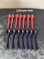 Tupperware lepels / hangaan rood en blauw, 2,50 per stuk, Ophalen of Verzenden, Nieuw, Rood, Overige typen
