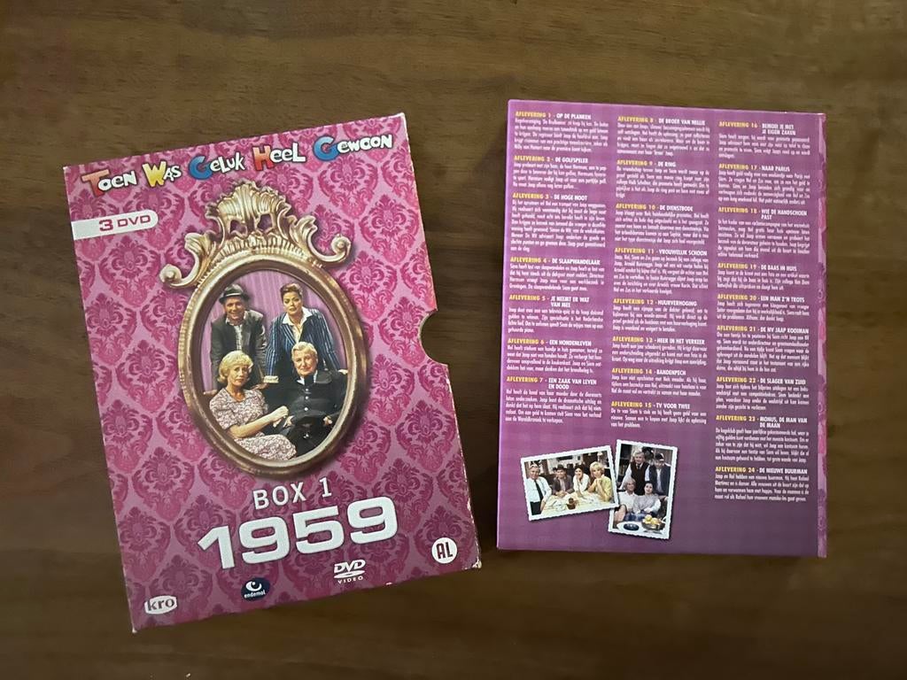 Toen was geluk heel gewoon - Box 1 - 1959 - 3 dvds, Alle leeftijden, Boxset, Ophalen of Verzenden, Zo goed als nieuw