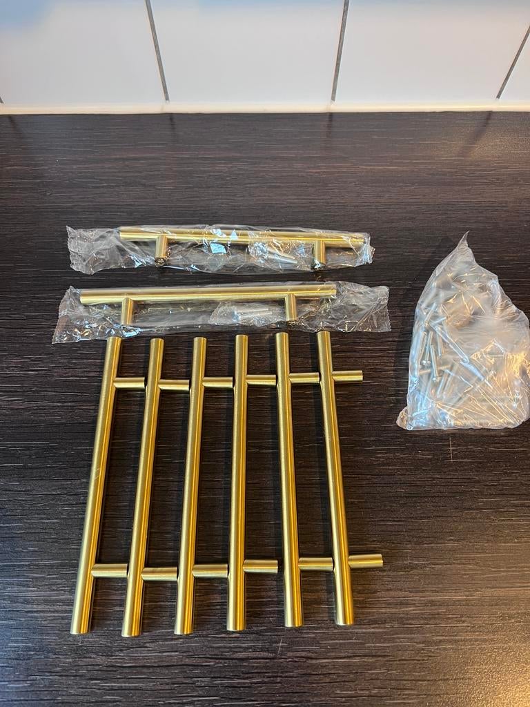 Handgrepen 200mm goudkleurig, Minder dan 50 cm, Overige kleuren, Ophalen of Verzenden, Minder dan 25 cm