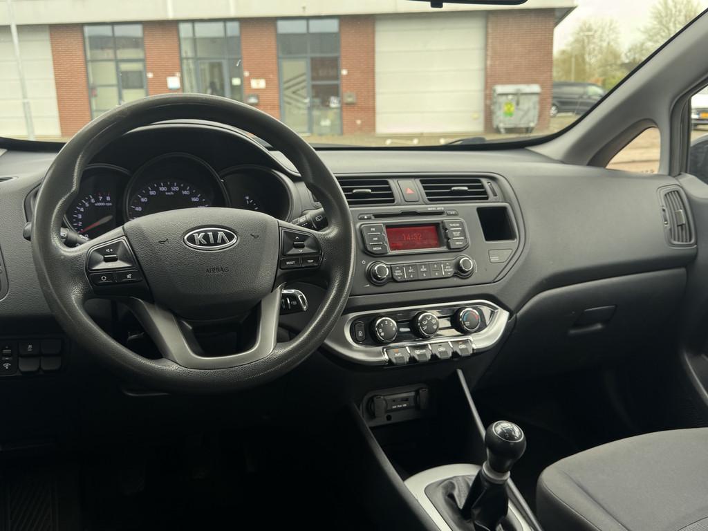 Kia Rio 1.2 CVVT Plus Pack Airco Electr. ramen (bj 2011), Auto's, Voorwielaandrijving, Gebruikt, Zwart, 4 cilinders
