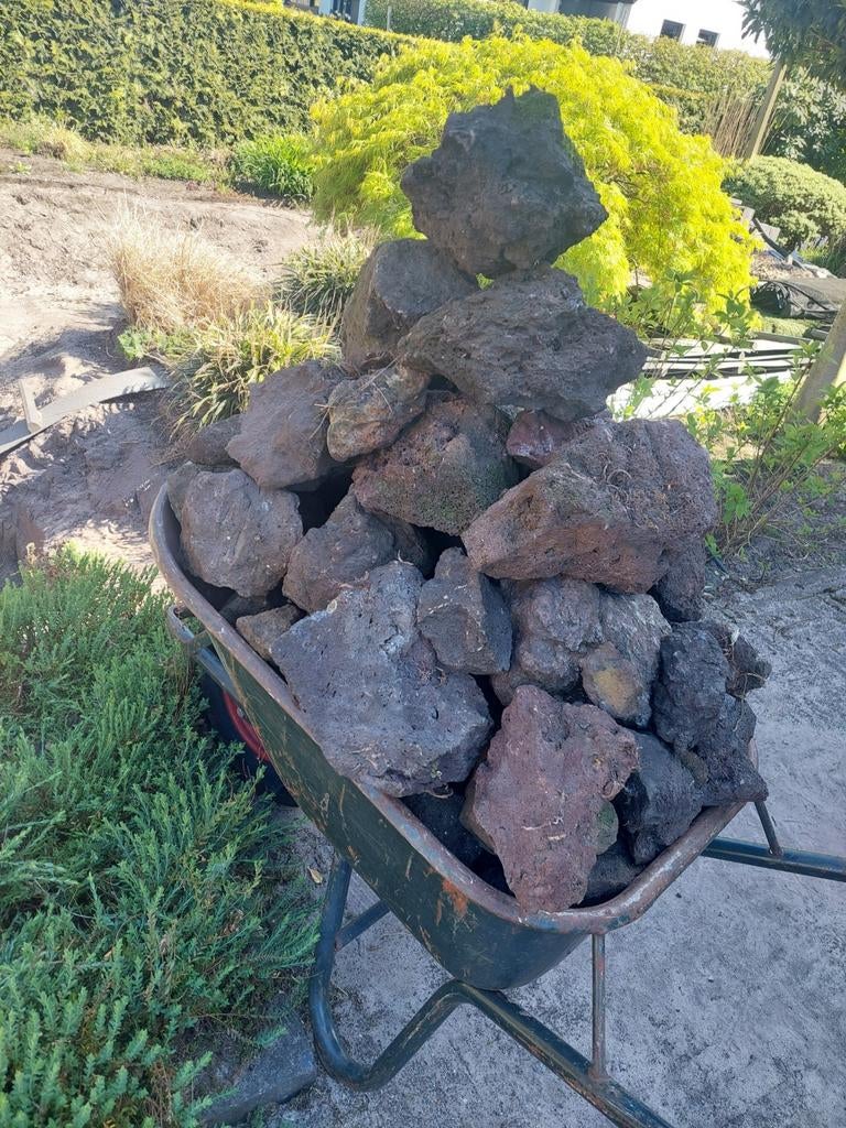 Lava stenen diverse groottes voor tuin of decoratie, Ophalen, Gebruikt, Lava, Overige typen