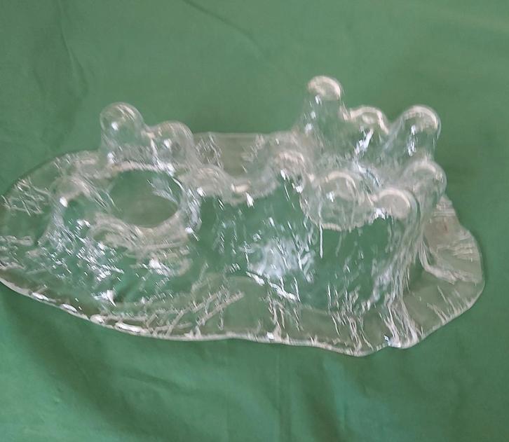Vintage  volcano glass candle Holder., Verzamelen, Swarovski, Figuurtje, Ophalen of Verzenden