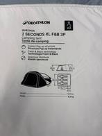 NIEUWE Pop-up tent 3 pers XL 2 Seconds Fresh & Black Quechua, Ophalen, Nieuw, Tot en met 3
