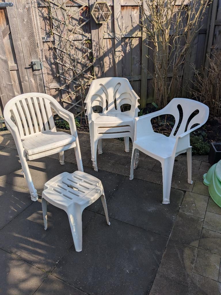 Tuinstoelen, Tuin en Terras, Tuinstoelen, Ophalen, Gebruikt, Kunststof, Stapelbaar