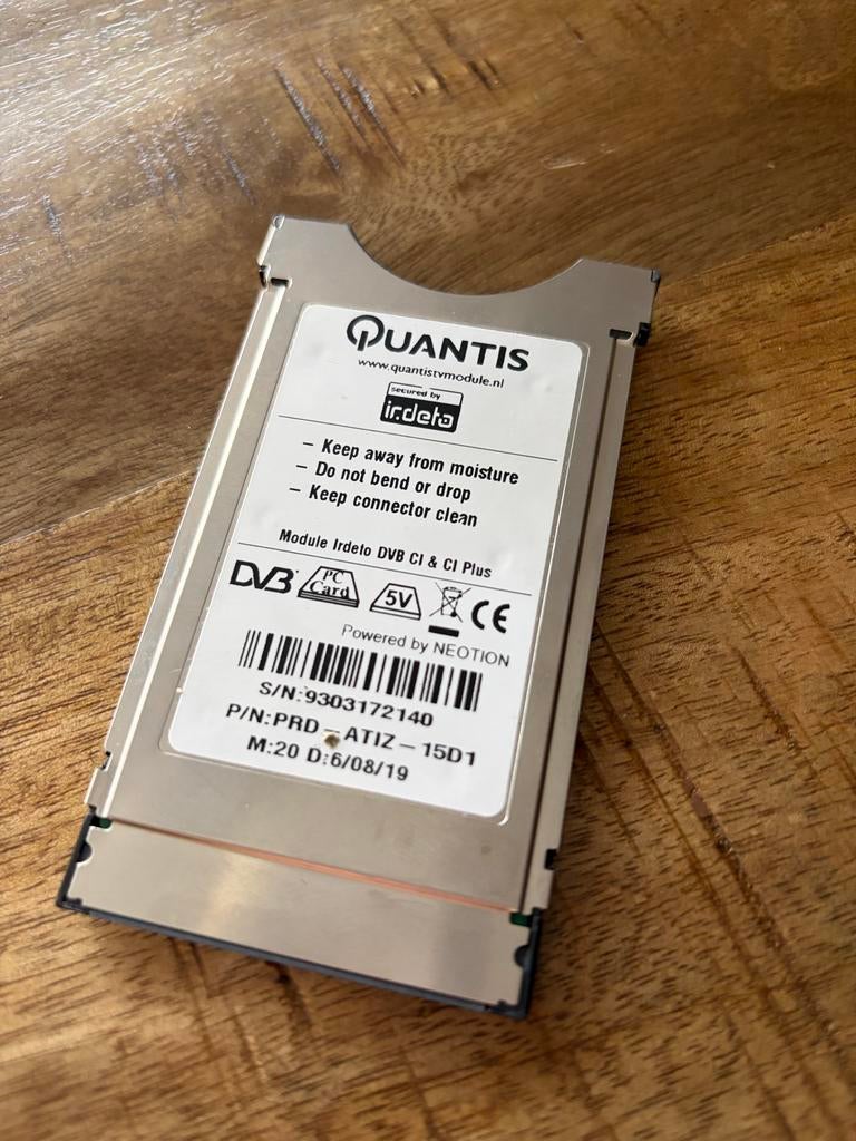Quantis Irdeto CI+ Module voor TV - DVB CI & CI Plus, Ophalen of Verzenden, Gebruikt