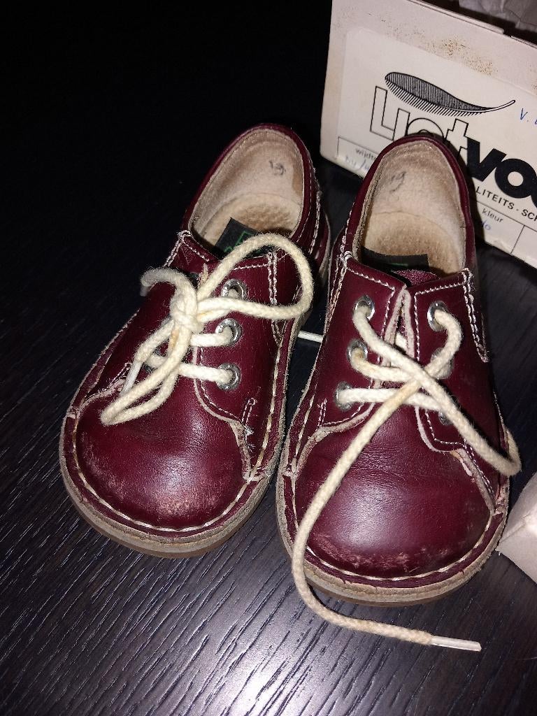 Vintage Ligtvoet kinderschoenen maat 19 (B4/H3 wijdte), Jongetje of Meisje, Ophalen of Verzenden, Ligtvoet, Gebruikt