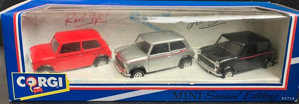 Corgi Mini set Red Hot—Ritz en Jet Black  uit 1991 mintbox, Hobby en Vrije tijd, Modelauto's | 1:32, Ophalen of Verzenden, Nieuw