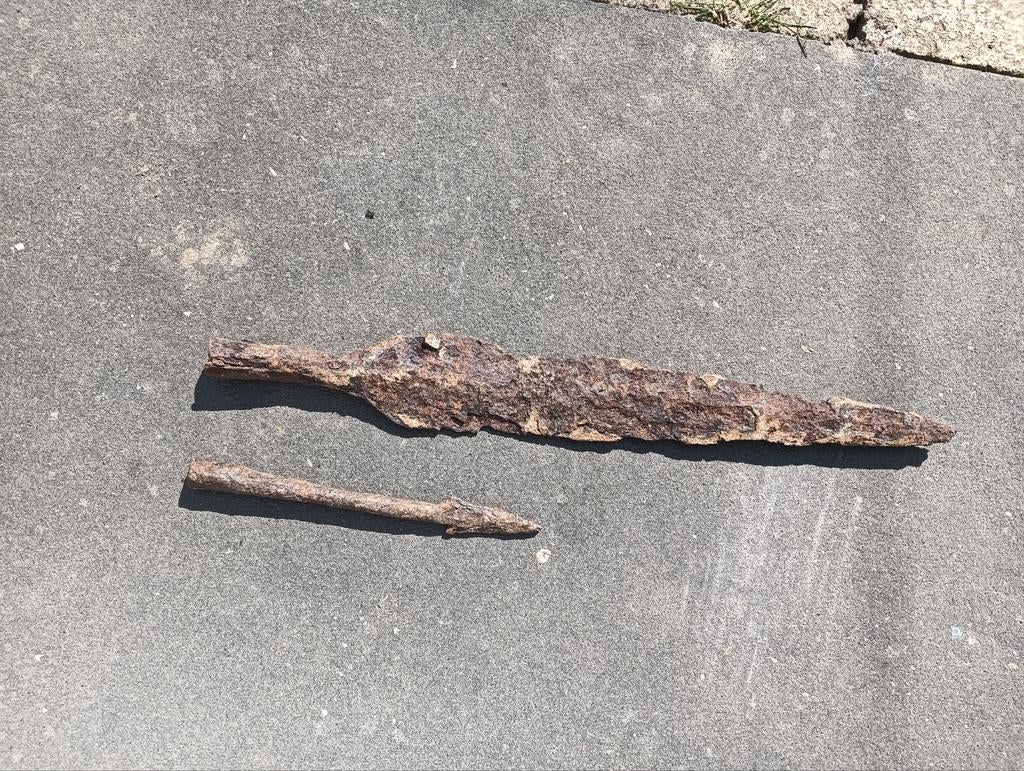 Romeinse lans en speerpunt bodemvondsten, Ophalen of Verzenden