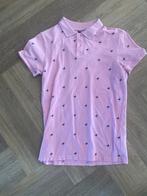 FSBN polo T-shirt roze met pelikanen, maat XS, Ophalen of Verzenden, Gedragen, Maat 46 (S) of kleiner, Roze