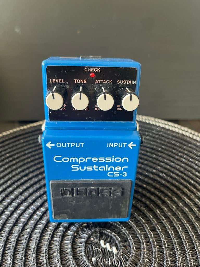 Boss CS-3 Compressor Sustainer - Made in Taiwan, Muziek en Instrumenten, Effecten, Ophalen of Verzenden, Gebruikt, Compressor