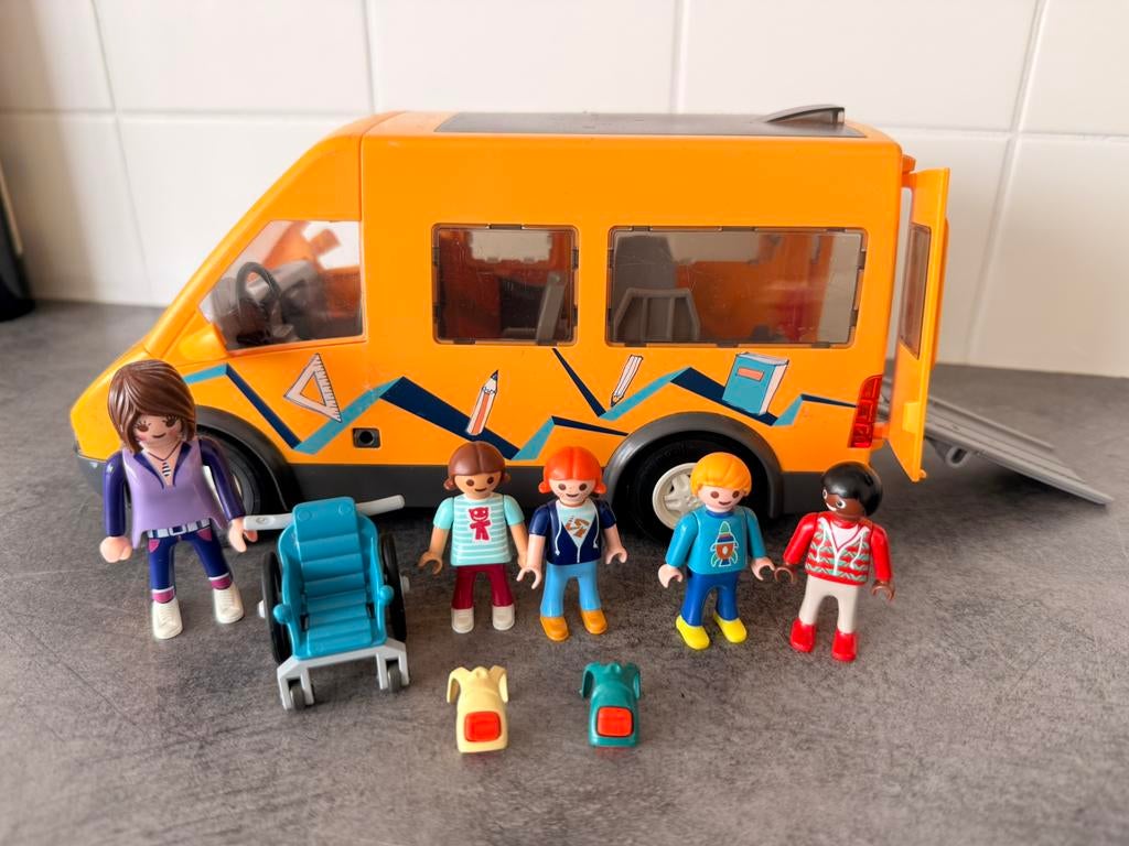 Playmobil schoolbus, Ophalen of Verzenden, Gebruikt