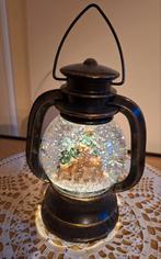 Lantaarn met sneeuwbol met verlichting, Ophalen of Verzenden, Minder dan 25 cm