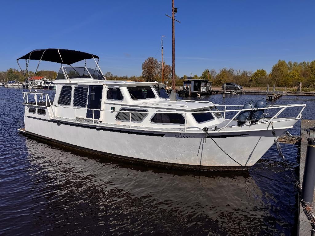 Blauwe Hand kajuitboot 10,5m – Volvo Penta- vaarklaar, Watersport en Boten, Ophalen, Gebruikt, Staal, Diesel