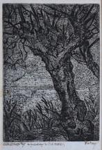 Herman Bieling ets Christmas 47 in friendship to C.A. Morris, Antiek en Kunst, Ophalen