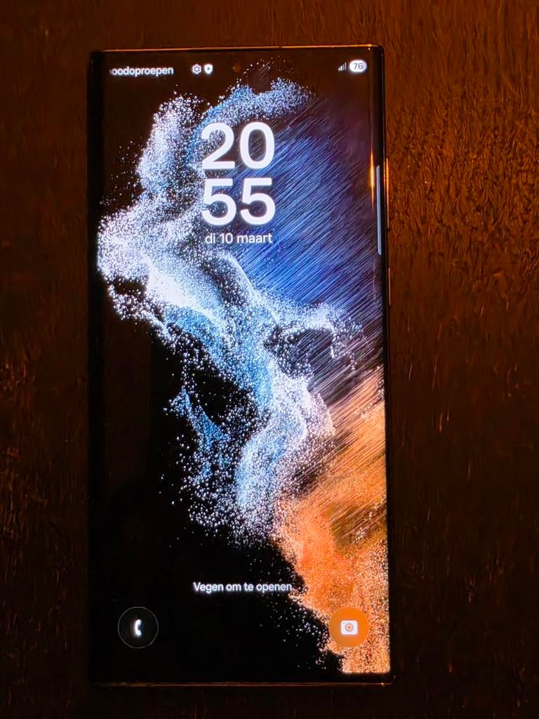 Samsung Galaxy S22 Ultra Groen 256GB - Zo goed als nieuw, Overige kleuren, Touchscreen, Ophalen of Verzenden, Zo goed als nieuw