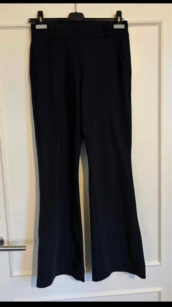 Zwarte Studio Anneloes Flaired Bonded broek, pantalon XS, Zwart, Ophalen of Verzenden, Zo goed als nieuw, Maat 34 (XS) of kleiner