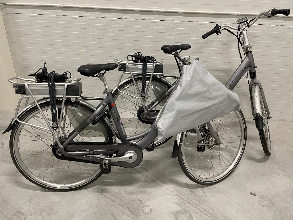 2 elektrische camper vouwfietsen, 20 inch of meer, Gebruikt, Versnellingen, Deels opvouwbaar