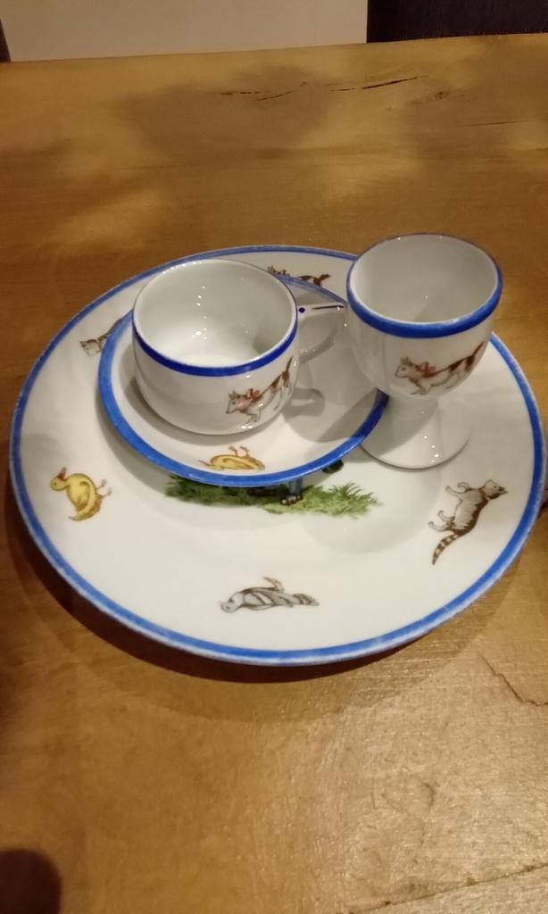 Bord kopje schotel eierdop, Ophalen of Verzenden