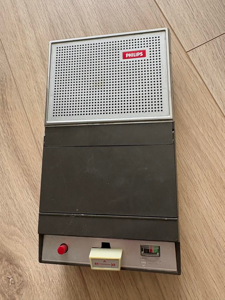 Philips eerste casetterecorder el 3300 met tas en mic, Ophalen of Verzenden, Philips