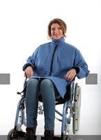 Mooie rolstoeljas, Ophalen, Zo goed als nieuw, Maat 56/58 (XL), Blauw