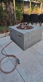 Happy Cocooning Vuurtafel Vierkant grijs 76cm bij 76cm, Tuin en Terras, Vuurtafels, Ophalen, Gebruikt