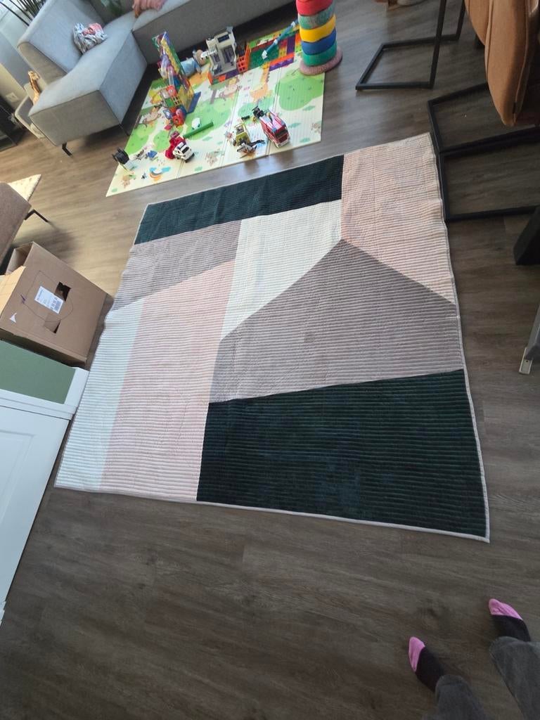 Plaid katoen gewatteerd van Made, Ophalen, Tweepersoons