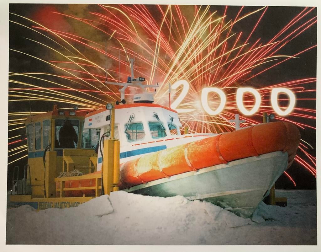 Vuurwerkkaart van de KNRM, jaar 2000., Verzamelen, Ophalen of Verzenden, 1980 tot heden, Ongelopen