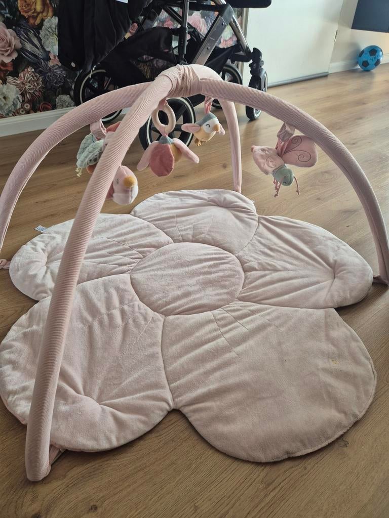 Roze babygym met speelkleed, Ophalen of Verzenden, Zo goed als nieuw, Babygym
