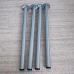 IKEA ADILS 4 lichtgrijze RVS tafelpoten, Ophalen of Verzenden, Rechthoekig, 50 tot 100 cm, Minder dan 50 cm