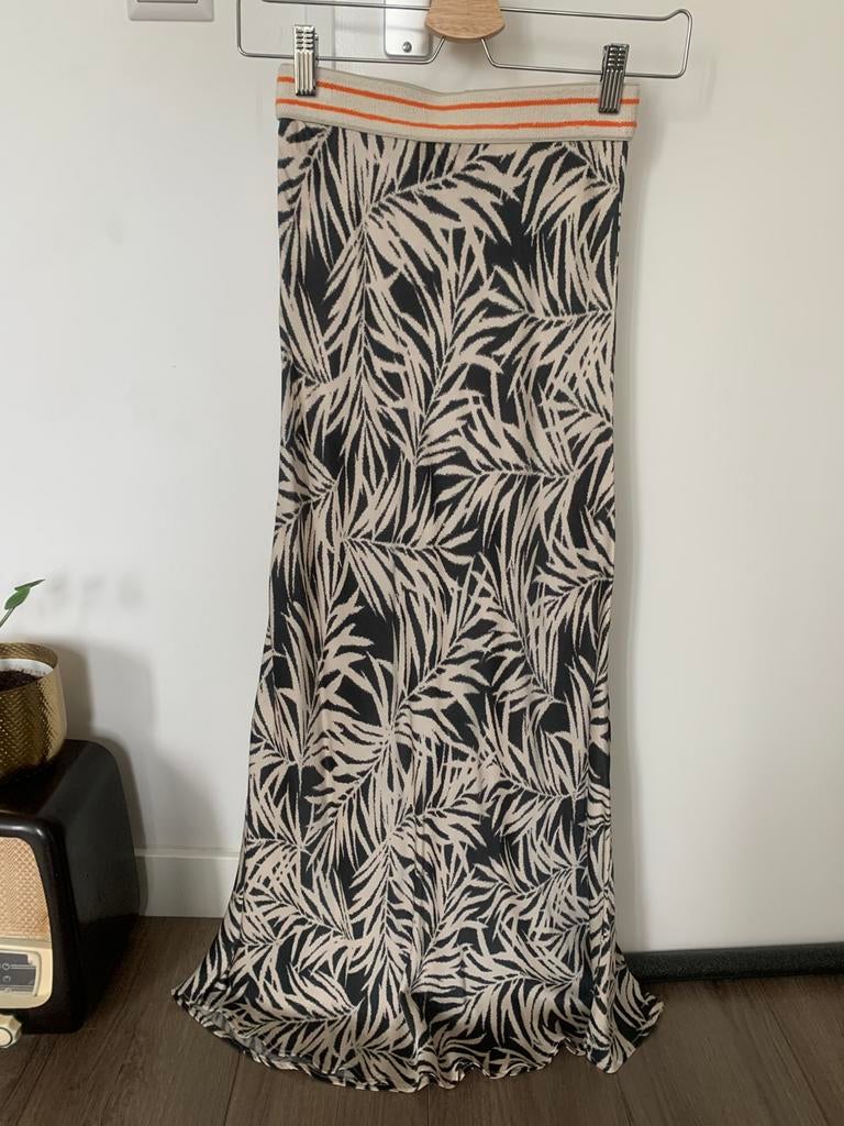 Lange satijnlook rok, &Co Women, maat xs, Kleding | Dames, Rokken, Ophalen, Zo goed als nieuw, Maat 34 (XS) of kleiner, Onder de knie