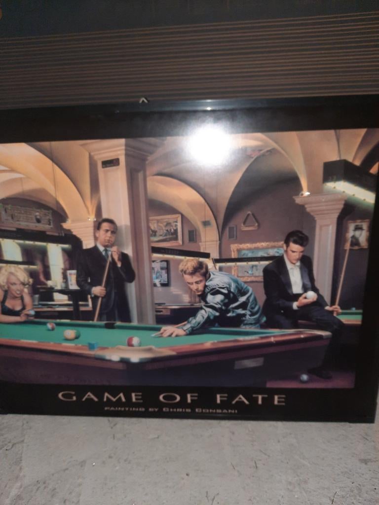 AFBEELDING MET VERLICHTING IN LIJST(adapter, Ophalen, Schilderij, Minder dan 50 cm